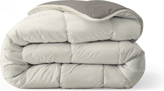 Zelesta® Royalbed Tender Grey & Cream 200x200cm - Couette sans housse - 30 jours de sommeil à l'essai - Couette sans housse lavable - Couette imprimée - Couette d'été et d'hiver toute l'année