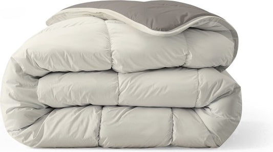 Zelesta® Royalbed Tender Grey & Cream 200x200cm - Couette sans housse - 30 jours de sommeil à l'essai - Couette sans housse lavable - Couette imprimée - Couette d'été et d'hiver toute l'année