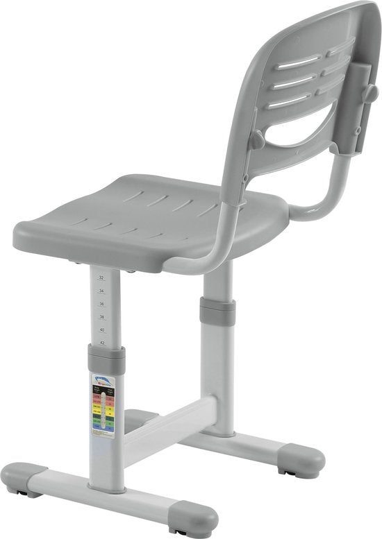 Bureau de dessin pour enfants avec chaise de bureau - réglable en hauteur de manière ergonomique - table d'écolier