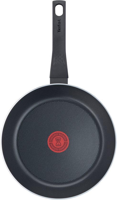 Tefal Easy Cook & Clean - Set de poêles - Ø24 et Ø28 cm - Ne convient pas à l'induction - Revêtement antiadhésif - Aluminium - Noir