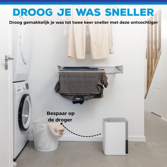 Sofresh déshumidificateur 20 litres par jour - Déshumidificateur et déshumidificateur pour cave, salle de bain, grenier et salon - Blanc