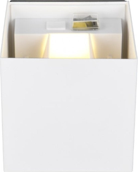 REALITY TALENT - Applique murale - Blanc mat - incl. 2x SMD 1W - Rechargeable - Sans fil - Détecteur de mouvement - Détecteur crépusculaire - Alimentation par batterie - Eclairage extérieur - IP44