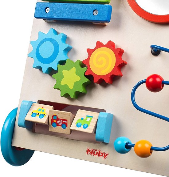 Nûby - Marcheur interactif en bois - Jouet éducatif pour bébé - 10m+.