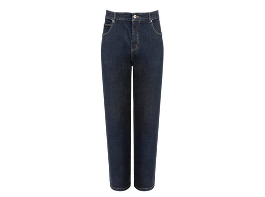 Milanoro - Pantalon Jeans Denim - L31 / L30 - Noir Bleu - Coupe droite avec jambes droites - Modèle intemporel à 5 poches - Confort optimal