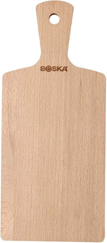 Boska Serving Board Geneva S - Avec poignée - Bois de hêtre européen - Marron - Planche à boire - 27.5 cm