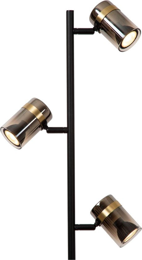 Lucide UPTON - Lampadaire - 3xGU10 - Fumé