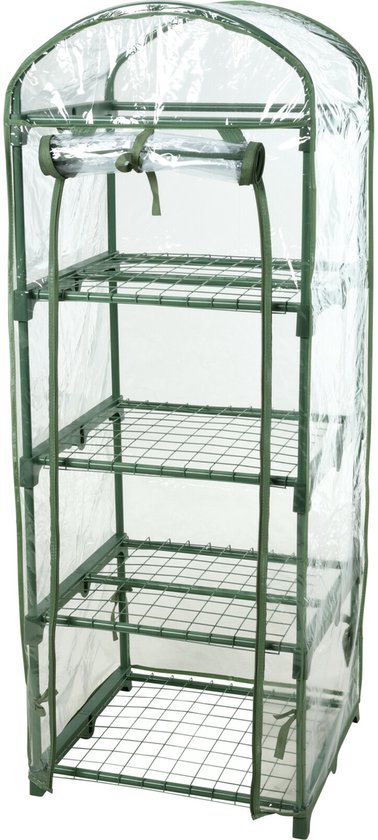 Pro Garden serre/serre - transparent - 50 x 45 x 130 cm - 4 étages - potager - résistant aux UV