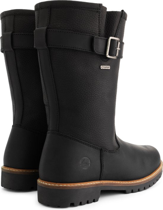 Travelin' Finnmark - Bottes imperméables pour hommes - Doublées de laine - Noir