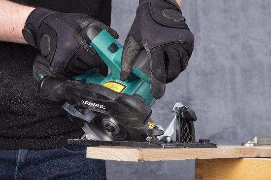 VONROC Accu Circular Saw - VPower 20V (sans batterie ni chargeur) - Guide parallèle et lame de scie Ø150MM inclus