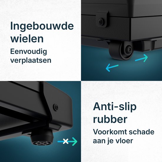 Tapis de marche Flowsense (1-6 km/h) - Tapis de marche - Tapis de marche pour la maison - Tapis de marche électrique - Tapis de marche fitness