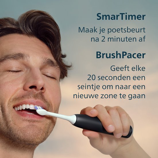 Philips Sonicare 6500 Series - Brosse à dents électrique - Noir - Étui de voyage - Dents sensibles - HX7411/02