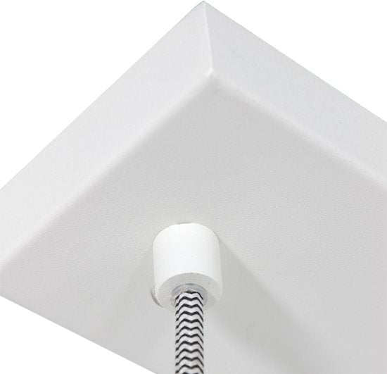Mexlite - lampe suspendue - Bjorr - blanc - bois métal - grande lampe de table de salle à manger - E27 - 3099W