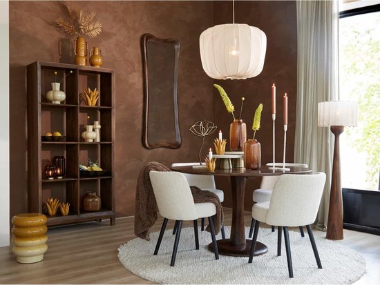 Light & Living Table d'appoint Mirogi - Jaune - Ø30cm - Moderne