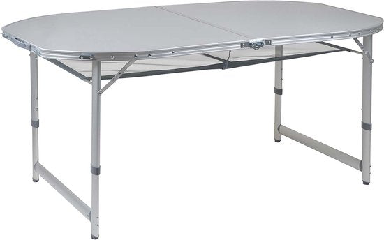 Bo-Camp - Table - Premium - Ovale - Modèle valise - 150x80 cm