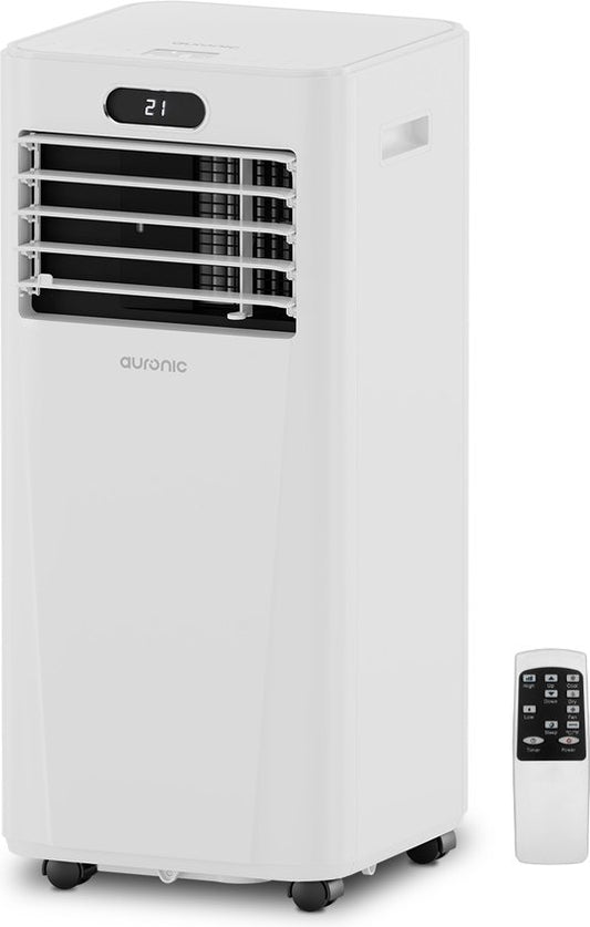 Climatiseur mobile Auronic - 3-en-1 - avec 2 kits de fixation pour fenêtres - Ventilateur - Déshumidificateur - 20 m²
