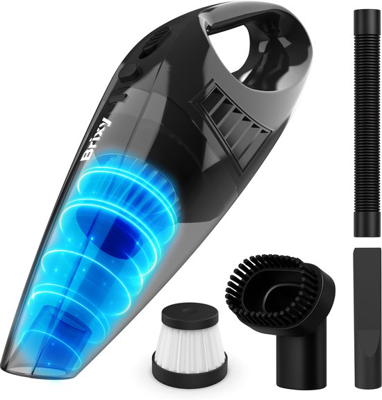 Brixy Dust buster Sans fil - Aspirateur à main - Accessoires inclus - Aspirateur à poussière - Gris