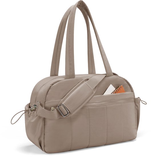 Skycases Weekend Bag - Article personnel - Bagage à main pour Ryanair et Transavia - Imperméable et spacieux - Compartiments intelligents - Idéal pour le voyage et l'usage quotidien - Champagne