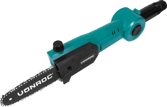 VONROC Tronçonneuse Accu télescopique 20V - Lame de scie inclinable - Extensible à l'infini - Sans batterie ni chargeur rapide