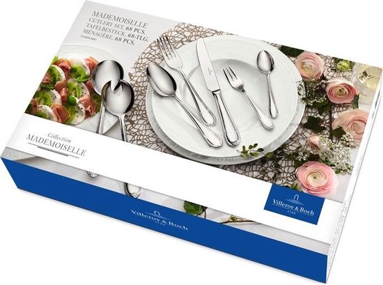 Villeroy & Boch Mademoiselle Set de couverts - 68 pièces - acier inoxydable