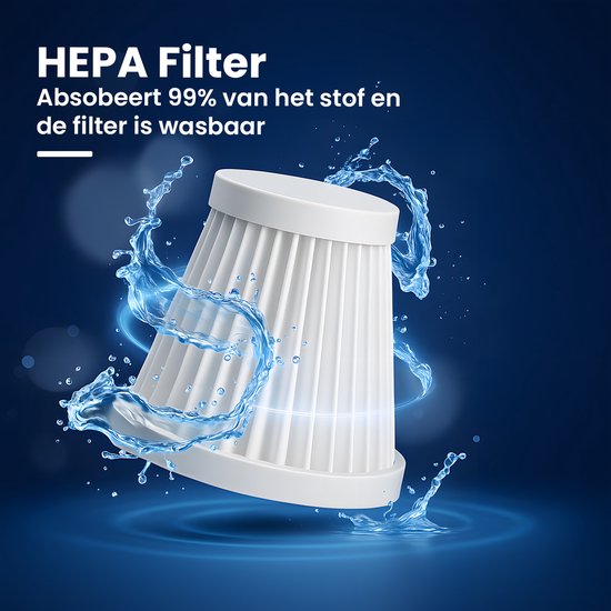 CarMe Aspirateur de voiture 2-en-1 - Aspiration et soufflage - Dépoussiéreur - 7 accessoires - Rechargeable - Aspirateur à main - Airduster - Noir