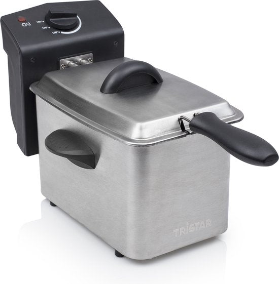 Tristar Fryer FR-6919 - Friteuse petite - Friteuse 2 litres - 800W - Friteuse de camping - acier inoxydable