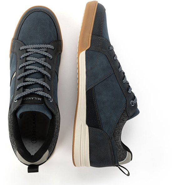 Milanoro - Baskets confortables pour homme - Cognac - Taille 43