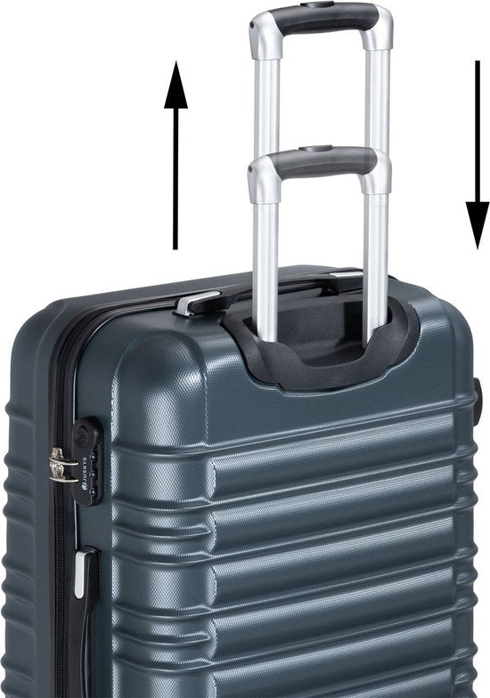Trolley Travel Case Set / Valise Rome - 4 pièces - Anthracite - ABS
