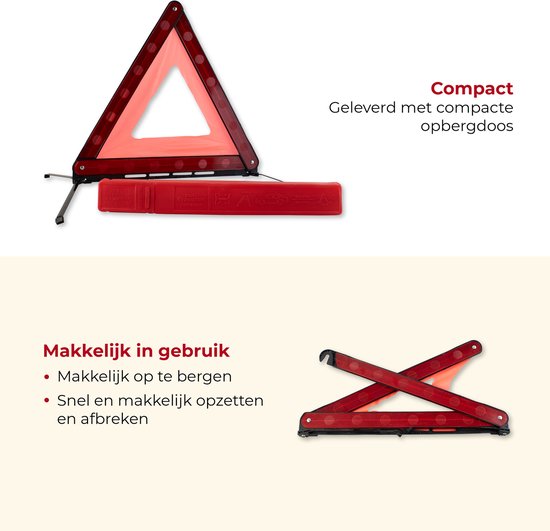 Kit de sécurité automobile 4 pièces de Faas - triangle de danger, gilet de sécurité, couverture de sauvetage - Accessoires requis dans les pays de vacances