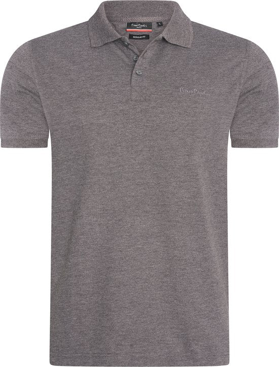 Pierre Cardin - Polo classique SS pour homme - Gris - Taille L