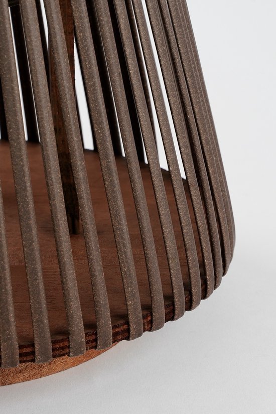 Mica Decorations Lanterne Cosmo - H45 x Ø15 cm - Polyester recyclé - Marron foncé