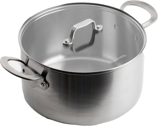 Mauviel 1830 - Marmite - 24 cm - Acier inoxydable - toutes sources de chaleur