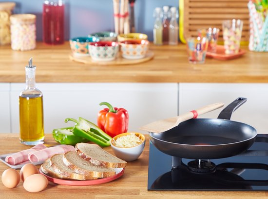 Tefal Easy Cook & Clean - Set de poêles - Ø24 et Ø28 cm - Ne convient pas à l'induction - Revêtement antiadhésif - Aluminium - Noir