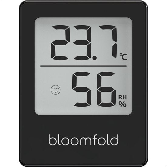 Hygromètre Bloomfold - Humidimètre - Station météo numérique - Thermomètre d'intérieur - Pile incluse