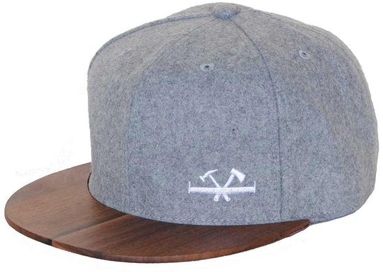 Casquettes en bois - Stanley - Gris chiné