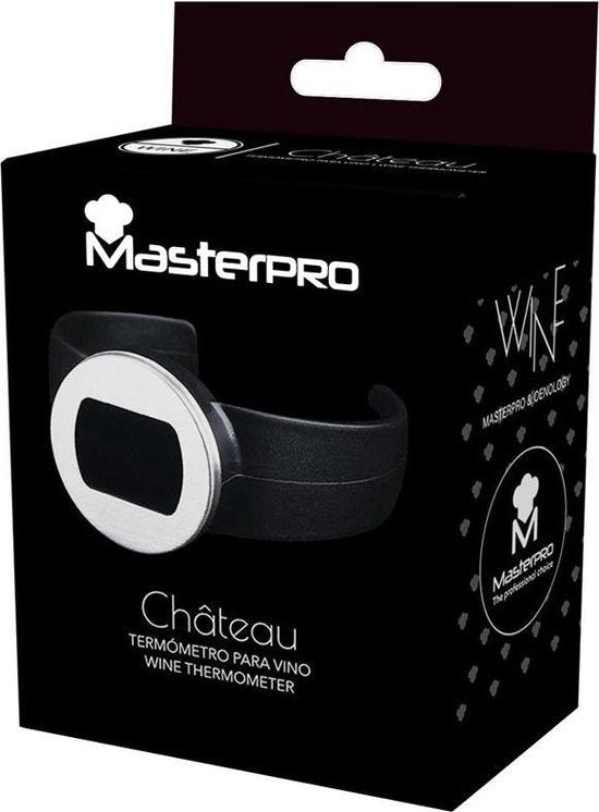 Thermomètre à vin Masterpro en acier inoxydable avec affichage LCD
