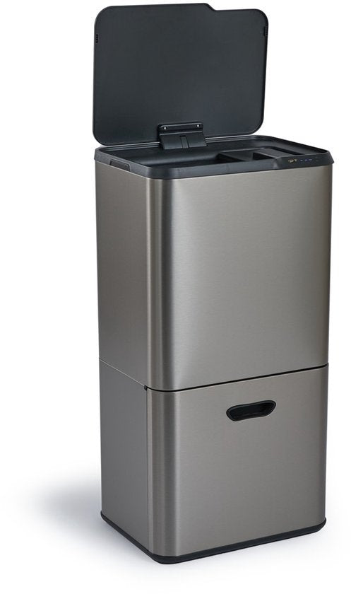 Umuzi Cleaning Bin 63L - Sensor - Metal Grey - 30.5x41x78cm