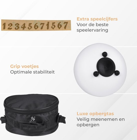 Nuvance - Handpan - Livret de cours, doigtiers et sac de rangement inclus - Tambour de langue - Tambour de handpan - Tambour de langue en acier - Blanc
