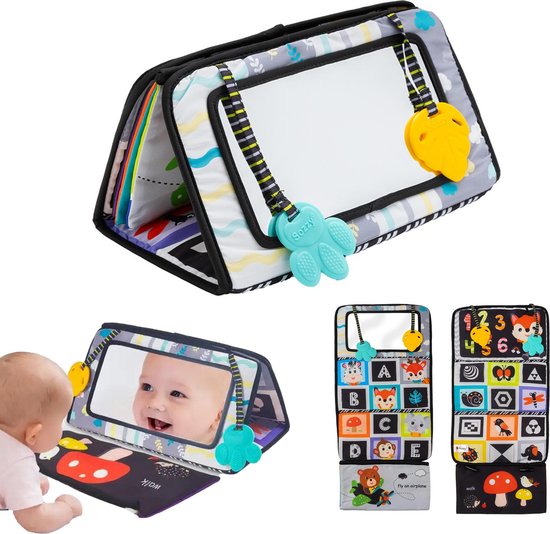 Montiplay® Tummy Time Baby - Kisper Book Baby - Jouet Montessori - Jouet éducatif - Tummy Time - Sensoriel - Playmat