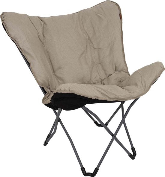 Bo-Camp - Urban Outdoor - Chaise papillon - Redbrigde - L - Polyester Oxford - Beige