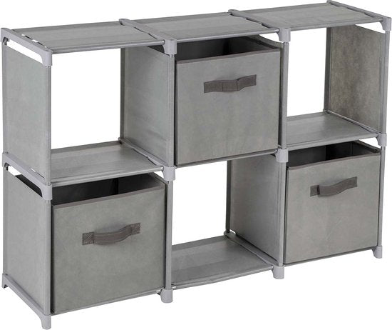 Bo-Camp - Armoire à compartiments - Multi-Usage - 6 compartiments