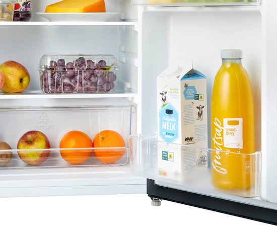 Tomado TRT4702B - Réfrigérateur de table - 80 litres - Avec compartiment congélateur - Etiquette énergétique D - Noir