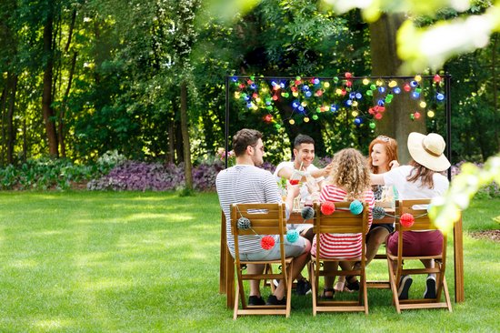 Arti Casa Table Rod - Cadre de décoration - avec pinces - pour fleurs, ballons, lumières et plantes - Arche de mariage - Métal - Noir