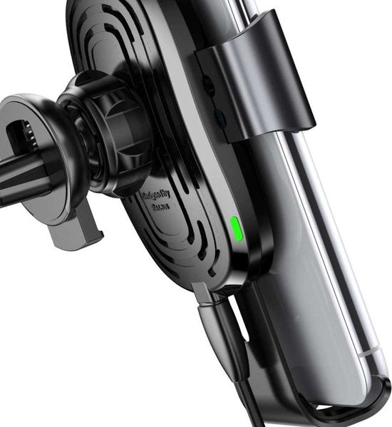 Baseus Gravity Car Mount Car Holder + Qi Wireless Charger Argent