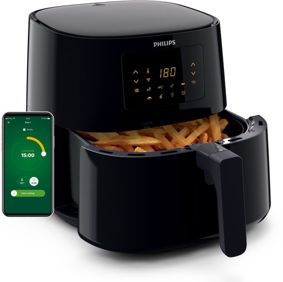 Philips Essential Connected 5000 Series - HD9280/70 - 6,2 litres (XL) - Technologie Rapid Air - 7 programmes préréglés - Quickclean