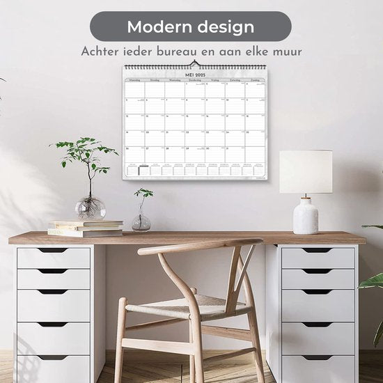 Systemyze Calendrier mensuel 2025 à suspendre 18 mois