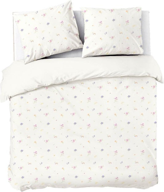 Dindi Home Enveloppe de couette Forever Spring - 200x220 - 100% coton - Blanc