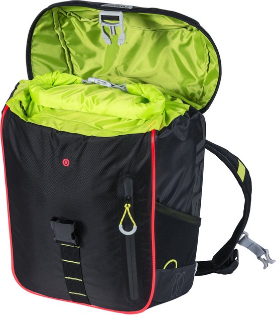 Basil Miles Bike Backpack Nordlicht - Sacoche à vélo simple - Noir - 13 Litre
