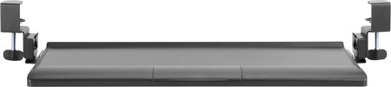 Plateau à clavier sous le bureau - VDD Gaming - support de clavier - siège ergonomique - réglable en hauteur et extensible - gris