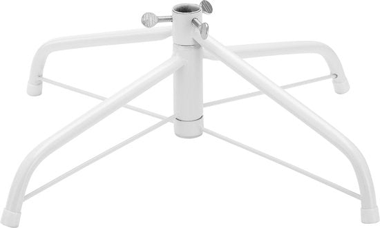 Sapin de Noël Casaria PVC - Base métal - 180 cm Blanc