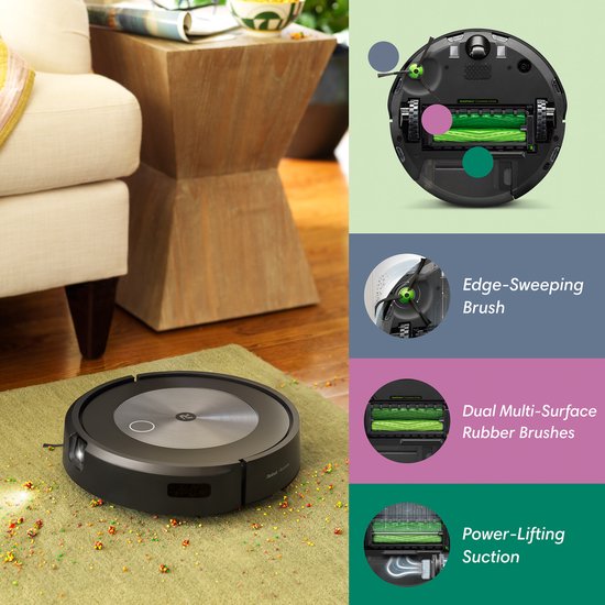 iRobot® Roomba® j7 - Aspirateur robot - Détection et évitement d'objets - j7158